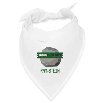 Ram-Stein - Bandana - Weiß - Vorne