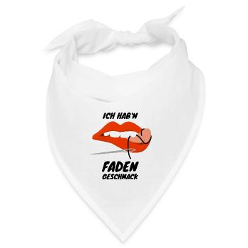 Fader Geschmack vs Fadengeschmack im Mund. - Bandana - Weiß - Vorne