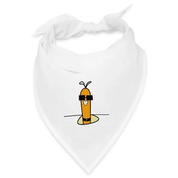 Was ist los! - Bandana - Weiß - Vorne