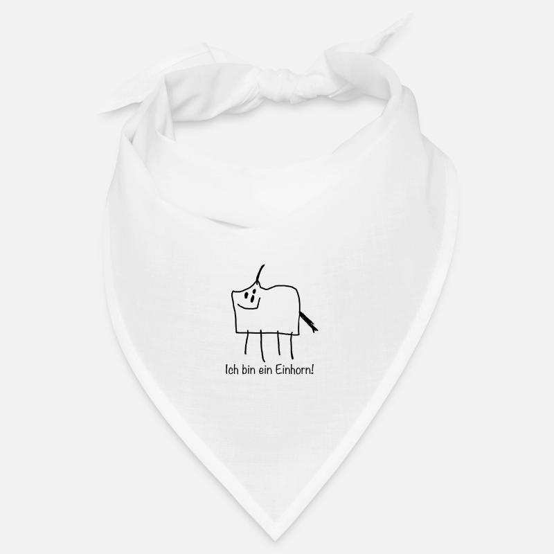 Ich bin ein Einhorn - Bandana - Weiß
