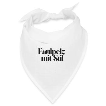 Faulpelz mit Stil - Bandana - Weiß - Vorne