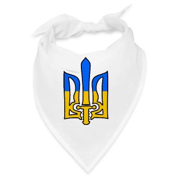 Ukraine - Bandana - Weiß - Vorne