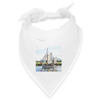 Das Segelboot - Bandana - Weiß - Vorne