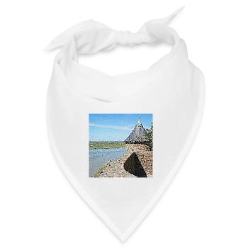 Mount Wonder und sein Turm - Bandana - Weiß - Vorne