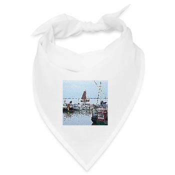 Spaziergang im Hafen in den Niederlanden - Bandana - Weiß - Vorne