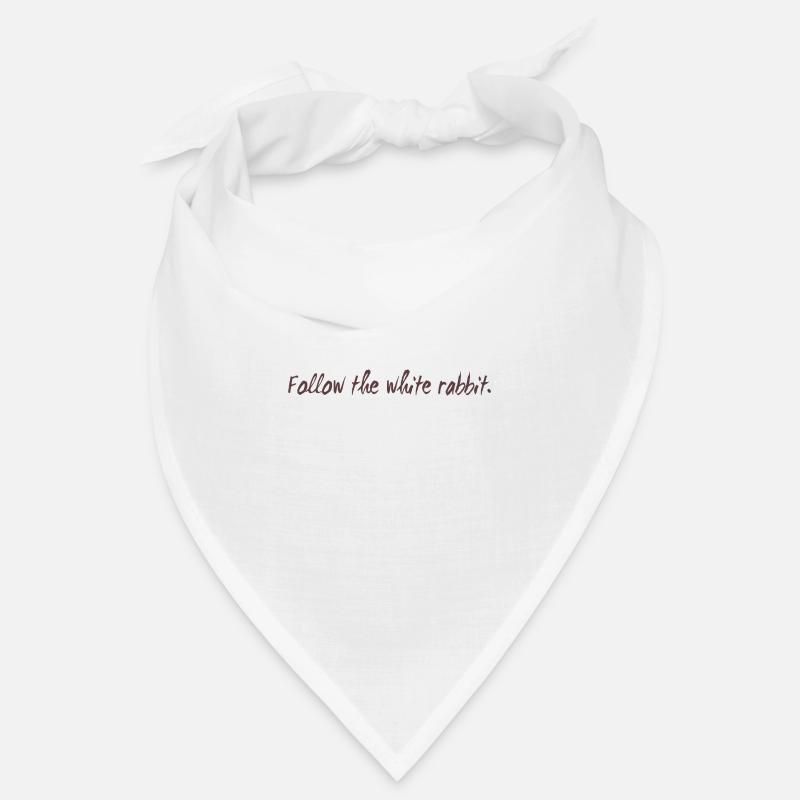 Follow the white rabbit Programming Geschenk Bandana