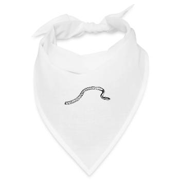 Schlange Schlangen - Bandana - Weiß - Vorne