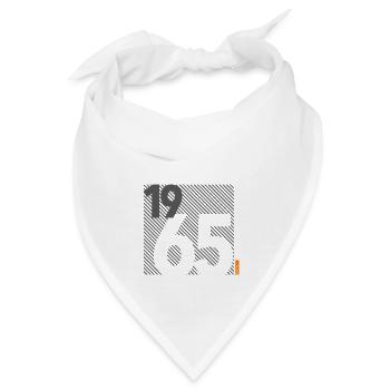 Hergestellt im Jahr 1965 Retro Modernistisches Design Geburtstagsgeschenk - Bandana - Weiß - Vorne
