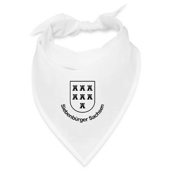 Wappen "Siebenbürger Sachsen" einfarbig - Bandana - Weiß - Vorne