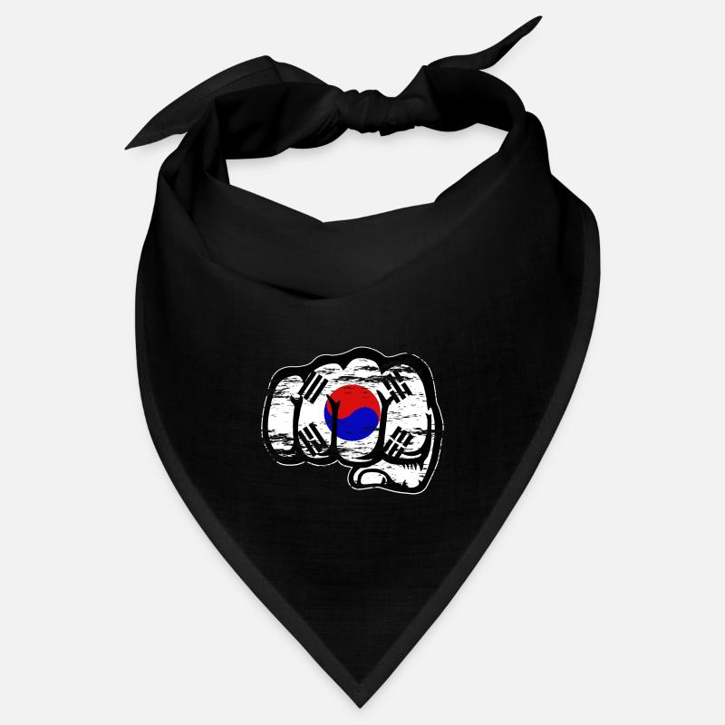 Südkorea Flagge Hand Faust used Bandana