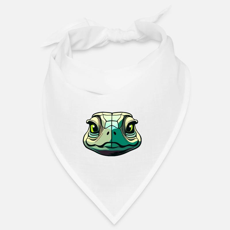 Farbiges Schildkrötengesicht im Cartoon-Stil Bandana