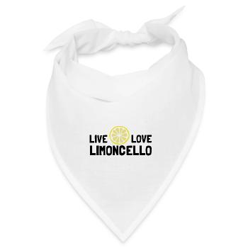 Live, Love, Limoncello, Italien - Bandana - Weiß - Vorne