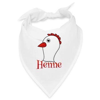 Partnershirt Henne - Bandana - Weiß - Vorne