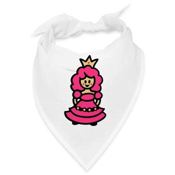 Prinzessin - Bandana - Weiß - Vorne
