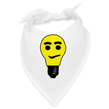 glühbirne - Bandana - Weiß - Vorne