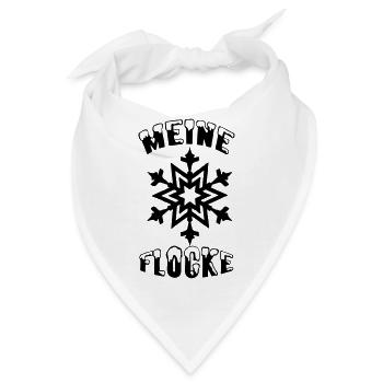 Meine Flocke Schnee Winter Liebe Geschenk - Bandana - Weiß - Vorne