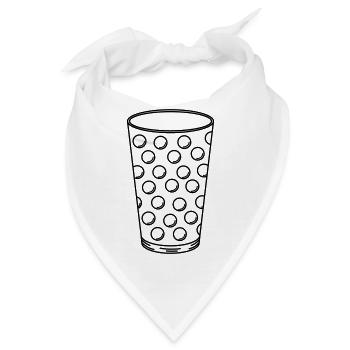 Dubbeglas - Bandana - Weiß - Vorne