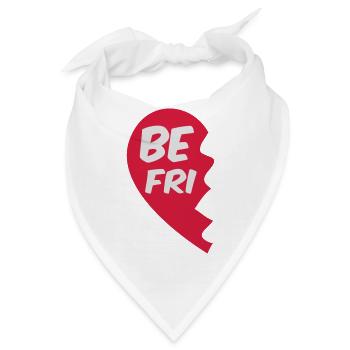 best friend - beste Freunde Shirt - beste Freundin - Bandana - Weiß - Vorne