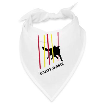 Agility Junkie_2_cb - Bandana - Weiß - Vorne
