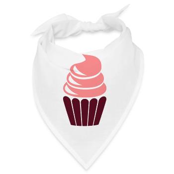 cupcake - Bandana - Weiß - Vorne