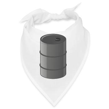 benzin gas tankstelle petrol station oil productio - Bandana - Weiß - Vorne