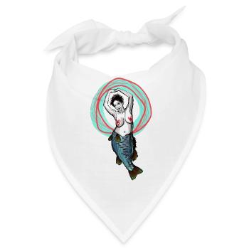 Old Mermaid - Bandana - Weiß - Vorne