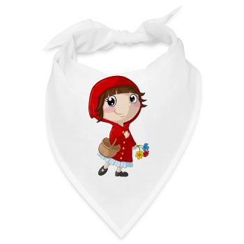 Rotkäppchen Comic - Bandana - Weiß - Vorne