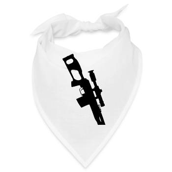 PSL Dragunov Sniper Rifle - Bandana - Weiß - Vorne