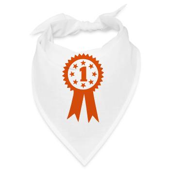 1. Januar oder 1 Medaille Champion - Bandana - Weiß - Vorne