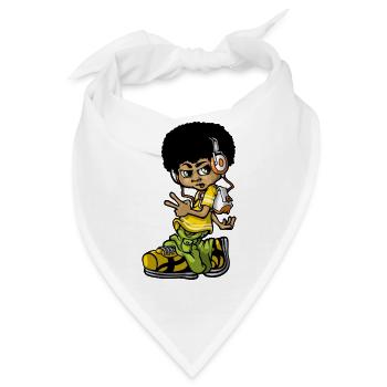 Vintage b-boy - Bandana - Weiß - Vorne