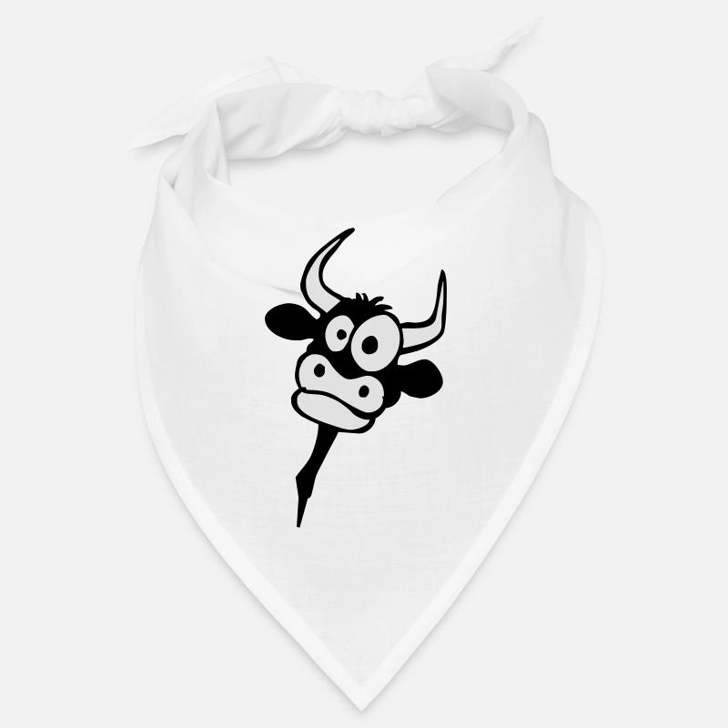 Vache - Bandana - blanc
