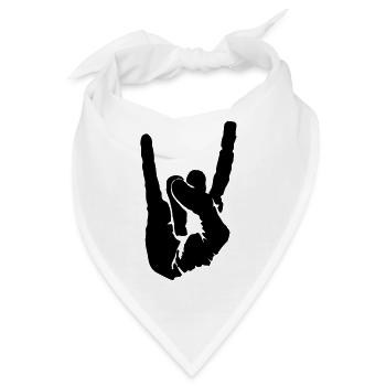 symbol of rock - Bandana - Weiß - Vorne