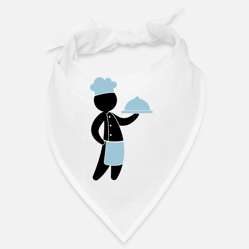 A gourmet chef serves guests Bandana