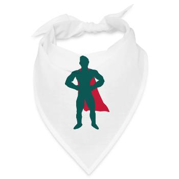 superhero - Bandana - Weiß - Vorne