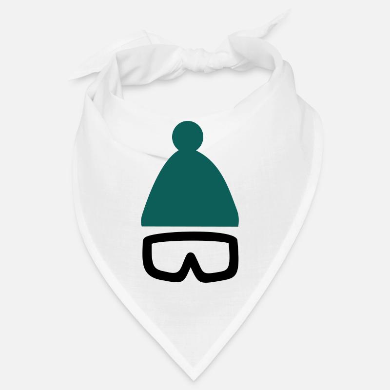 Mütze mit Ski- oder Snowboardbrille Bandana
