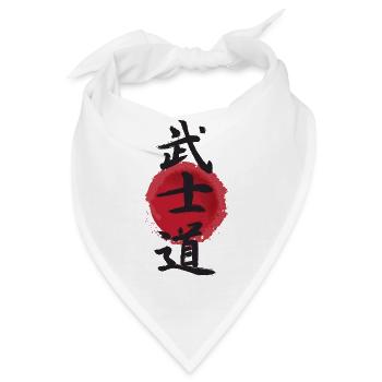 Japanisches Ideogramm Bushido Japan - Bandana - Weiß - Vorne