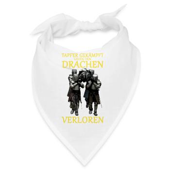 Tapferer Kampf gegen Drachen - Bandana - Weiß - Vorne