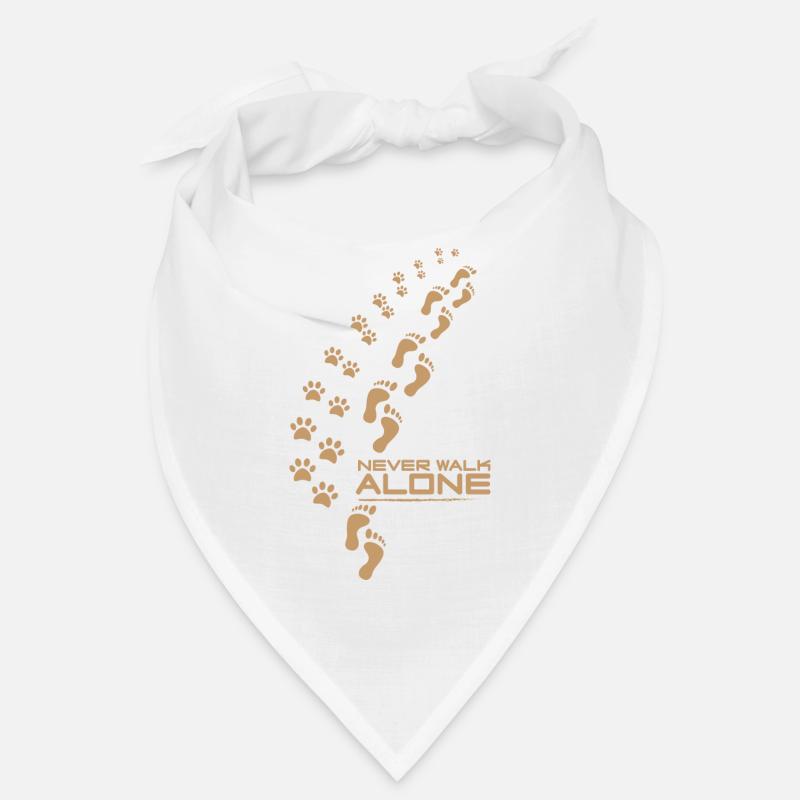 never walk alone dog Bandana