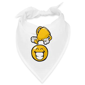 Smiley Winner - Bandana - Weiß - Vorne