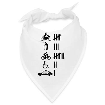 Auto Car - Bandana - Weiß - Vorne