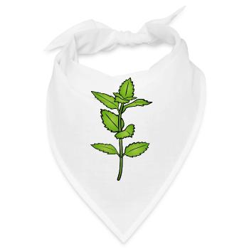 Kräuter - Bandana - Weiß - Vorne