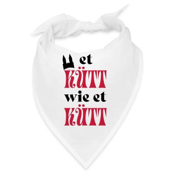 Karneval - Bandana - Weiß - Vorne