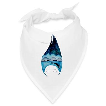 Salzwasser- verliebtes Mädchen träumt vom Meer - Bandana - Weiß - Vorne