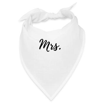 Mr. and Mrs. - Bandana - Weiß - Vorne
