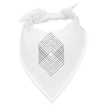 BIO GEOMETRISCH SCHLICHT SCHÖN - Bandana - Weiß - Vorne