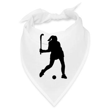Schattenbild des Eishockeyspielers - Bandana - Weiß - Vorne