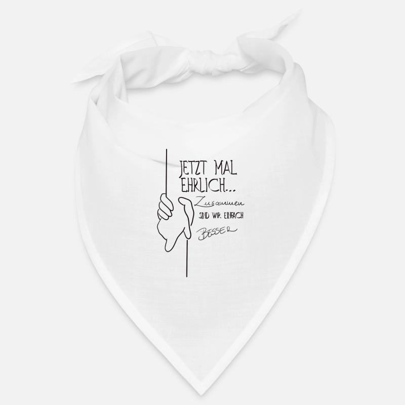 Zusammen sind wird Besser - Bandana - Weiß