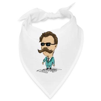 Nietzsche - Bandana - Weiß - Vorne