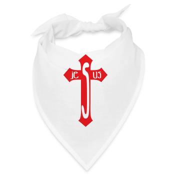 Jesus / Christentum / Katholisch - Bandana - Weiß - Vorne
