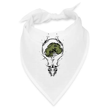 Umweltschutz Klimaschutz Energie - Bandana - Weiß - Vorne